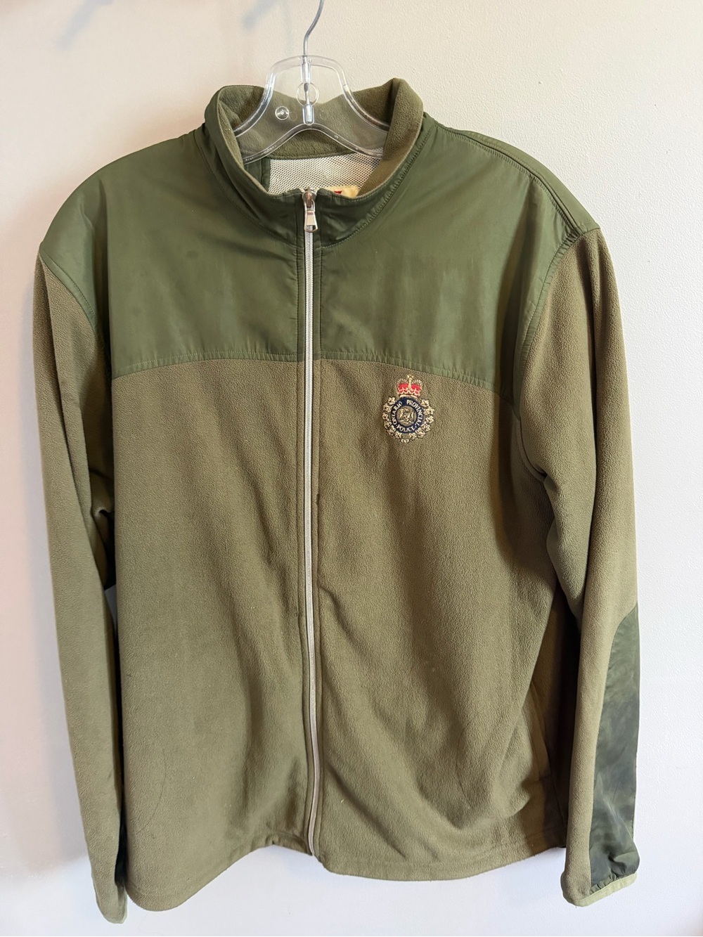 Cutter & Buck Olive Ontario Provincial Police Full Zip Tactical Fleece Size L